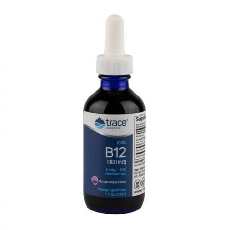 Ionic B12 1000 mcg, 59 ml, Trace Minerals