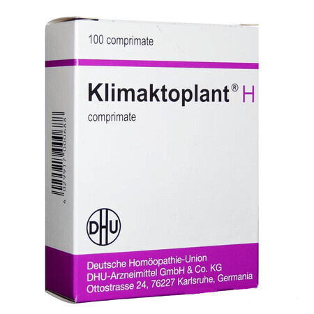 Klimaktoplant H, 100 compresse, Dhu Germania