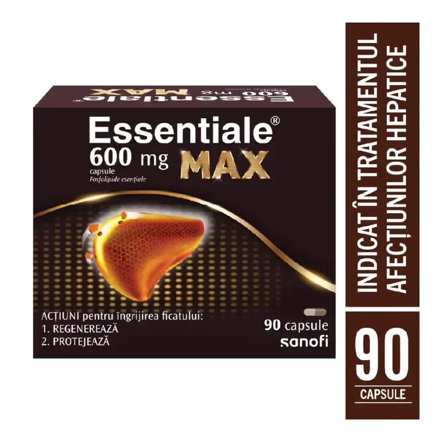 Essentiale MAX, 600 mg, 90 cápsulas, Sanofi
