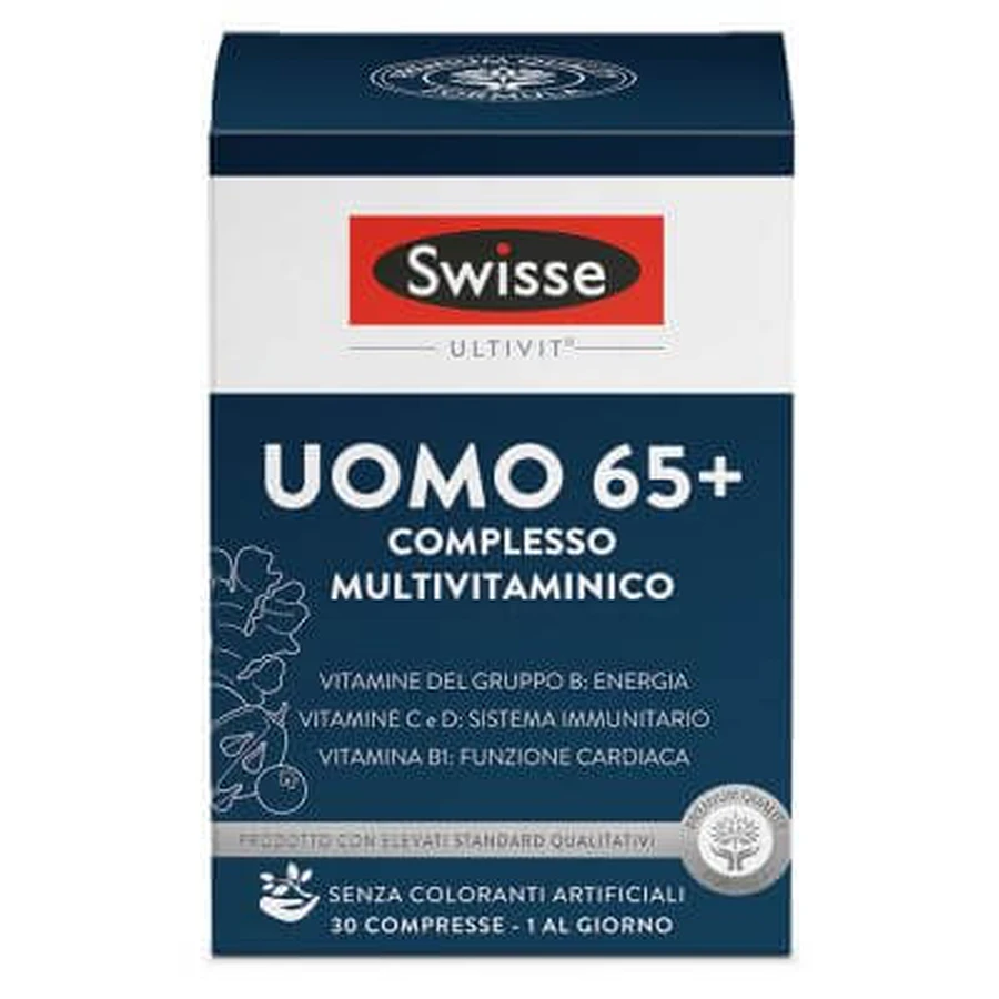 Swisse bărbați 65+ complex multivitaminic 30 comprimate