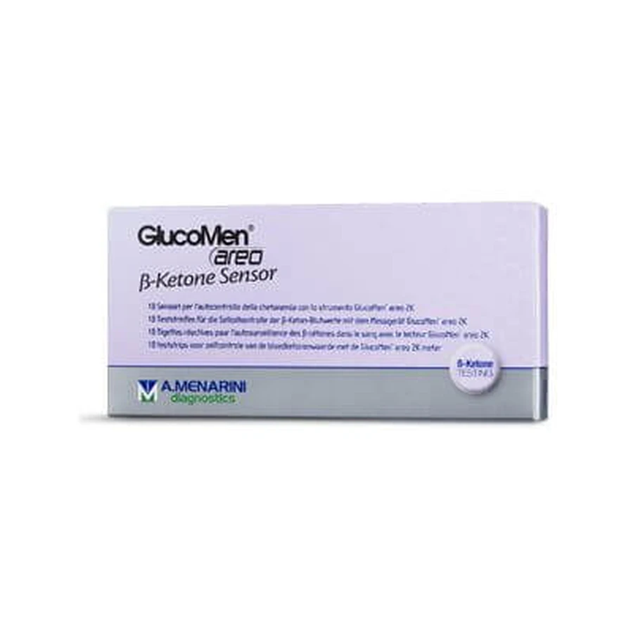 Tiras de medición de cetonemia glucomen areo b-ketone sensor 10 unidades