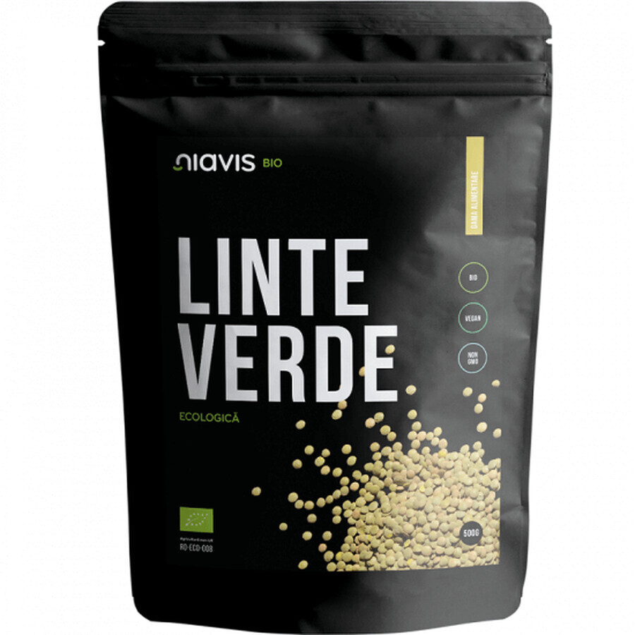 Lentejas verdes ecológicas, 500 g, Niavis