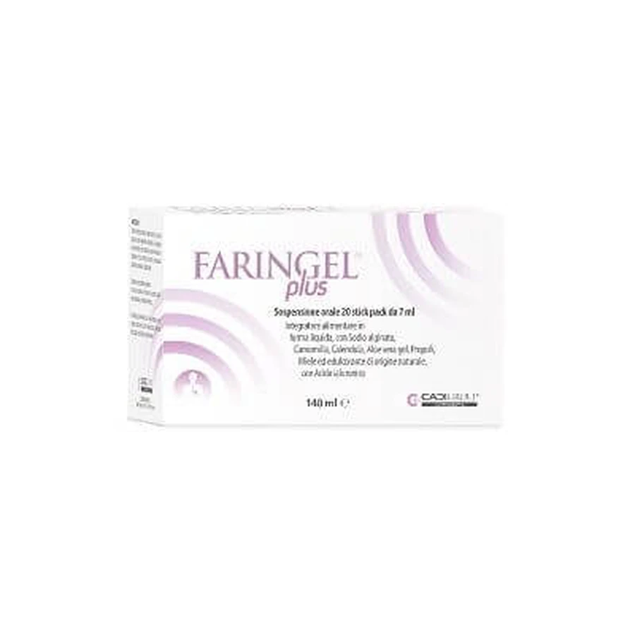 Faringel plus 20 stick confezione da 7 ml