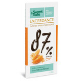 Chocolate negro 87% con naranjas Sweet &amp; Safe, 90 g, Sly Nutrition