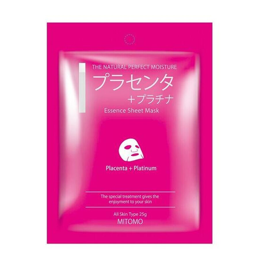 Maschera viso con Placenta e Platino, 25 gr, Mitomo