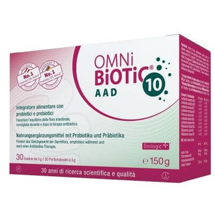 Omni biotic 10 aad 30 sobres de 5 g