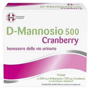 Matt division pharma d-mannose 500 cranberry 12 sachets