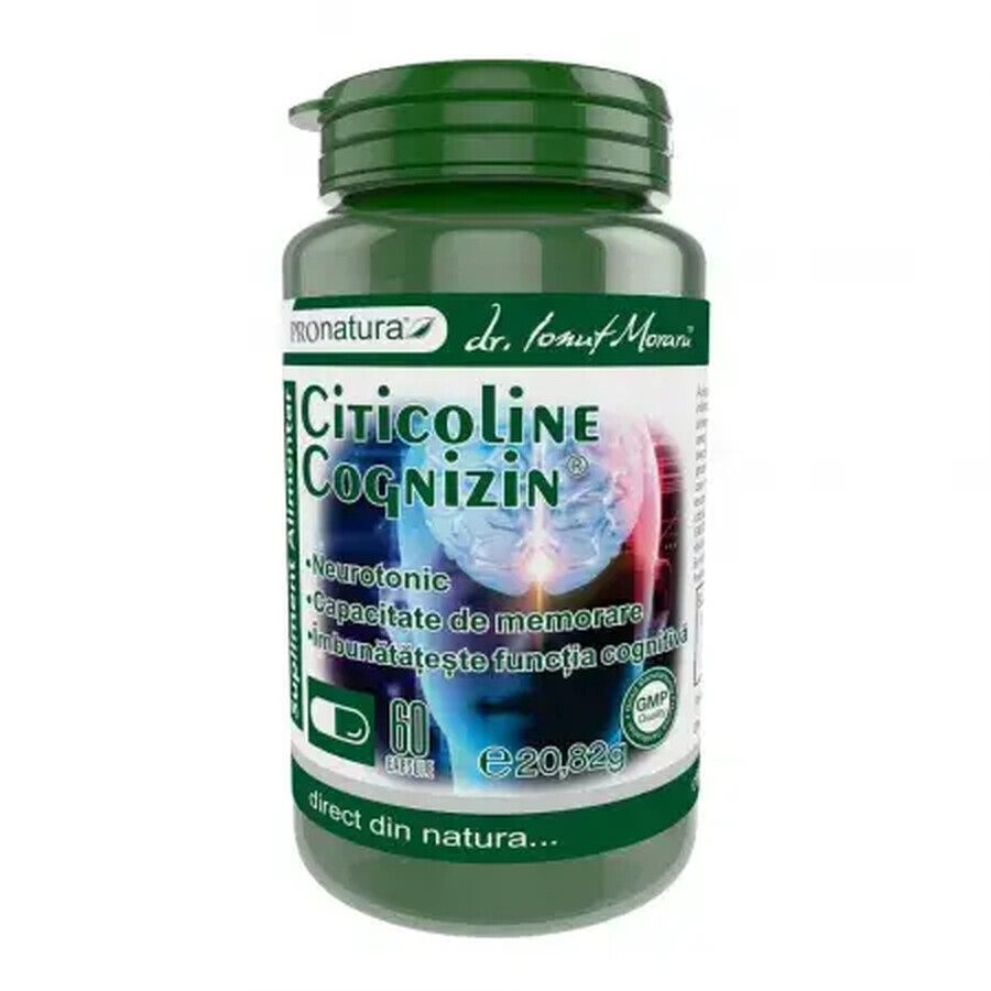 Citicolina Cognizin 270mg, 60 cápsulas, Pro Natura