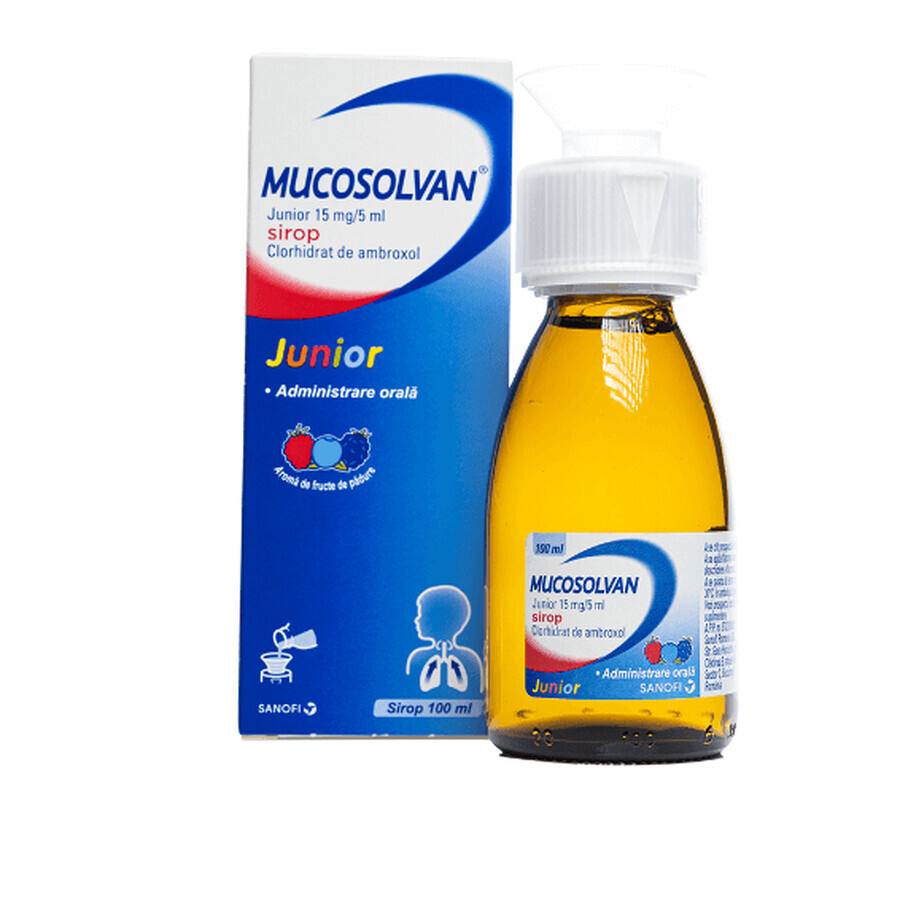 Mucosolvan Junior, 15 mg/5 ml, Sirup, 100 ml, Sanofi