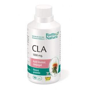 CLA Ácido linoleico conjugado 1000mg, 90 cápsulas, Rotta Natura