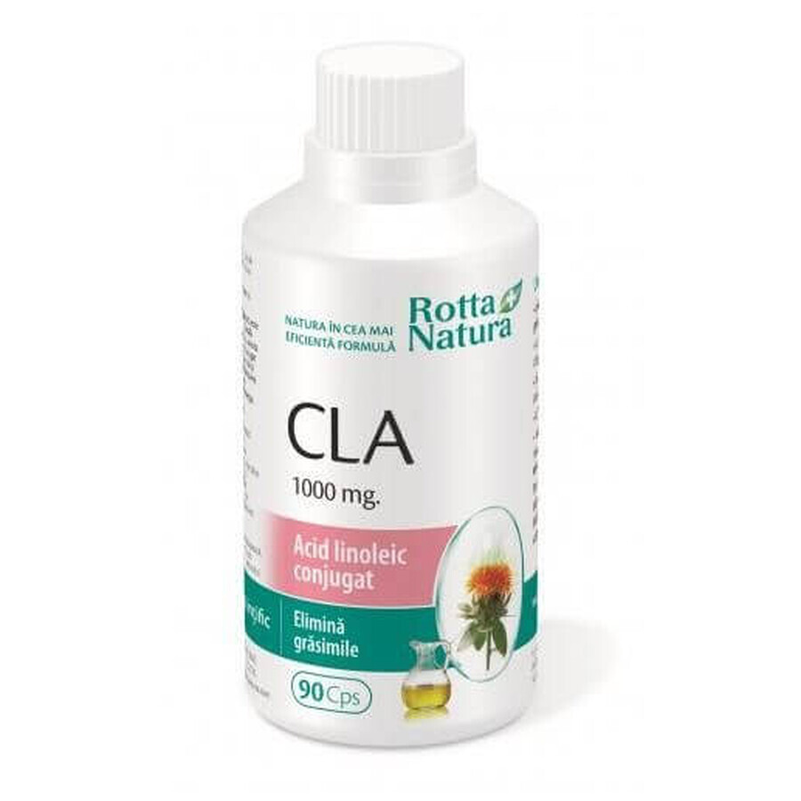 CLA Konjugierte Linolsäure 1000mg, 90 Kapseln, Rotta Natura