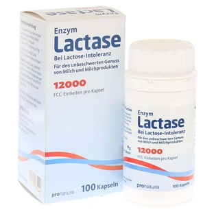 Lactasa 12.000 FCC Cápsulas 100 Cápsulas