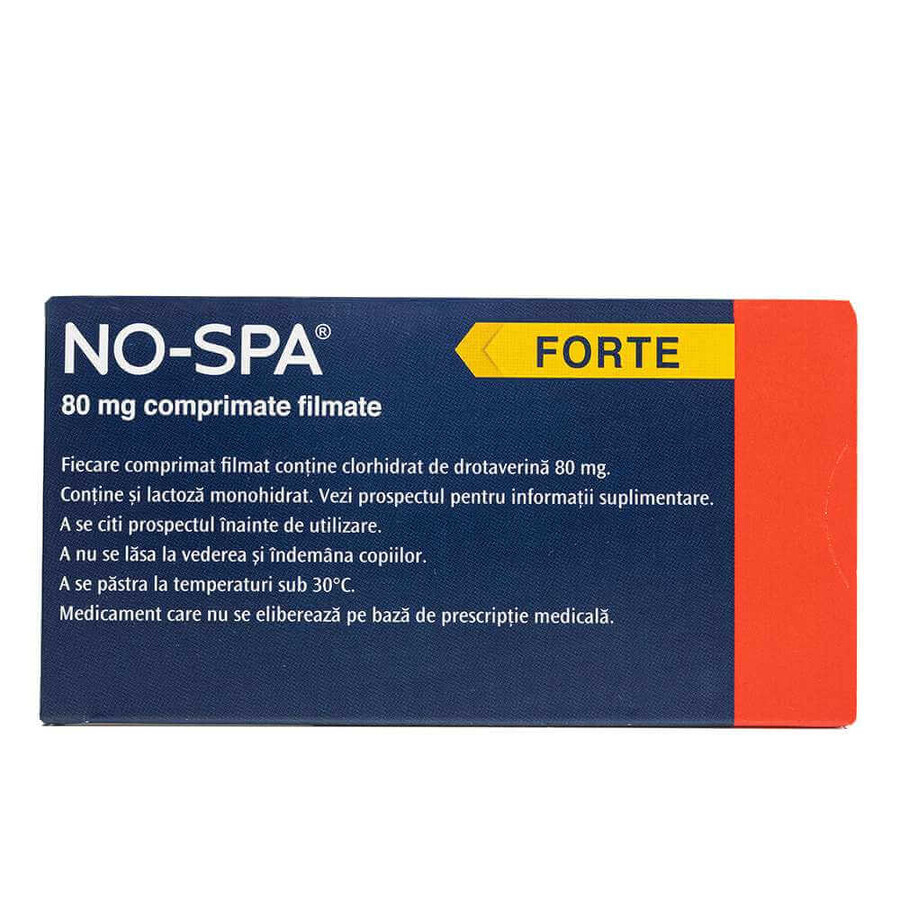 No-Spa Forte, 80 mg, 24 Filmtabletten, Sanofi