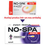 No-Spa Forte, 80 mg, 24 tabletten, Sanofi