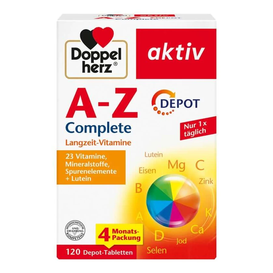 Double Heart A-Z Complete Depot Comprimés 120 St