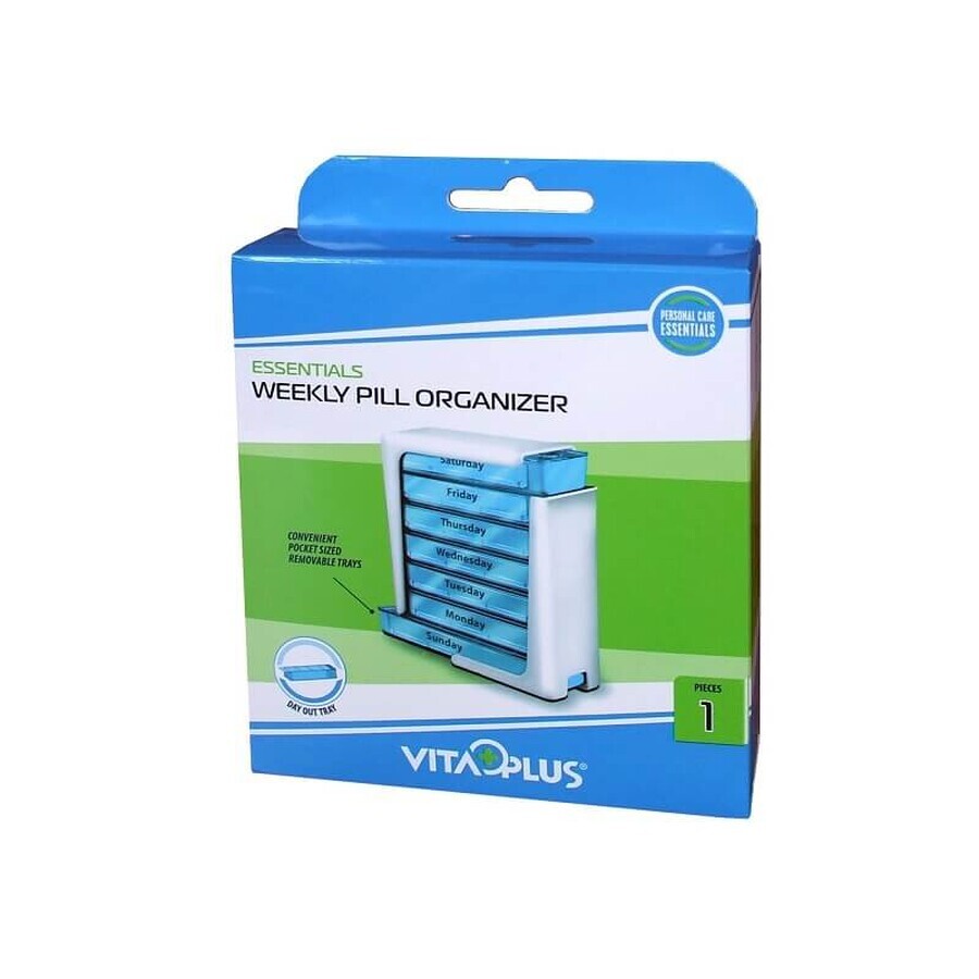 Organizador semanal de medicamentos VP64071, Vitaplus