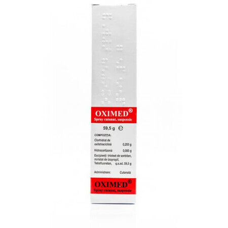 Oximed spray cutáneo, 59,5 g, Mebra