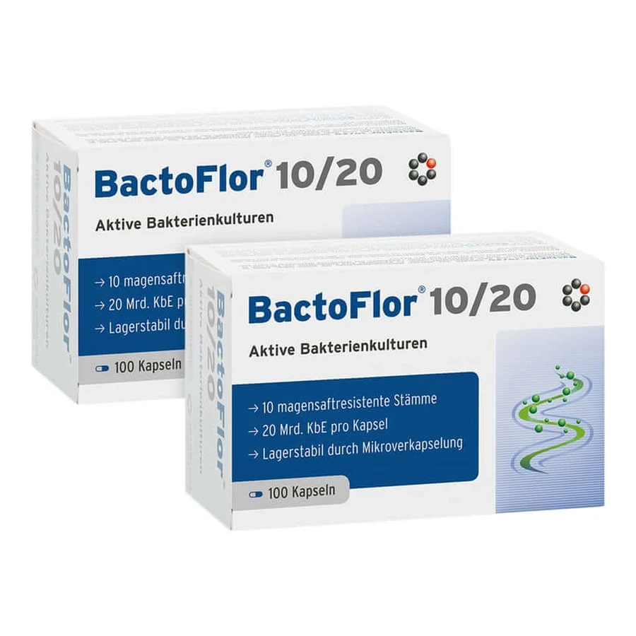 Bactoflor 10/20 gélules 2X100 pcs