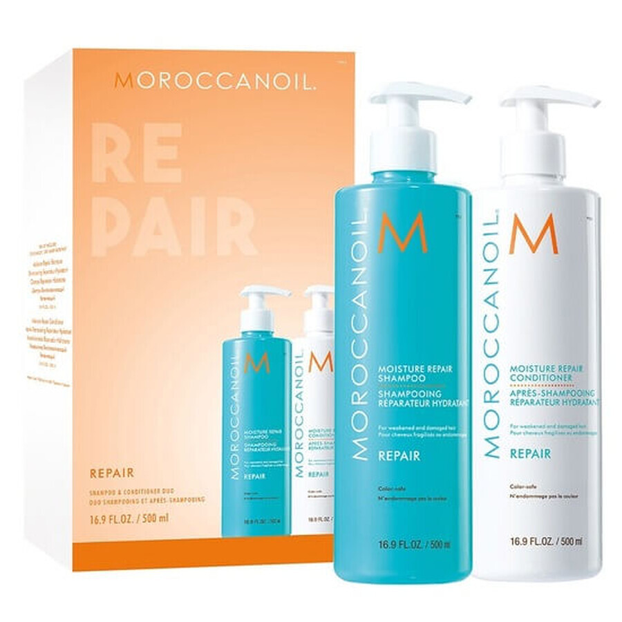 Duo Repair Shampoo und Spülung, 500+500 ml, Moroccanoil