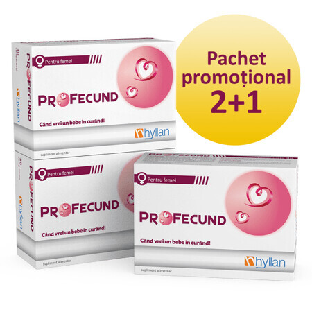 Envase Profecund (3 por el precio de 2), 30 comprimidos, Hyllan