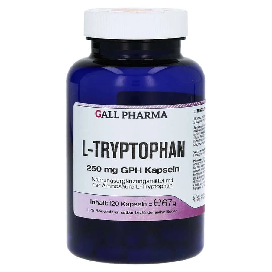 L-tryptofan 250 mg w kapsułkach 120 kapsułek: ceny i cechy