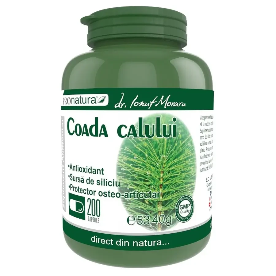 Cola de caballo, 200 cápsulas, Pro Natura