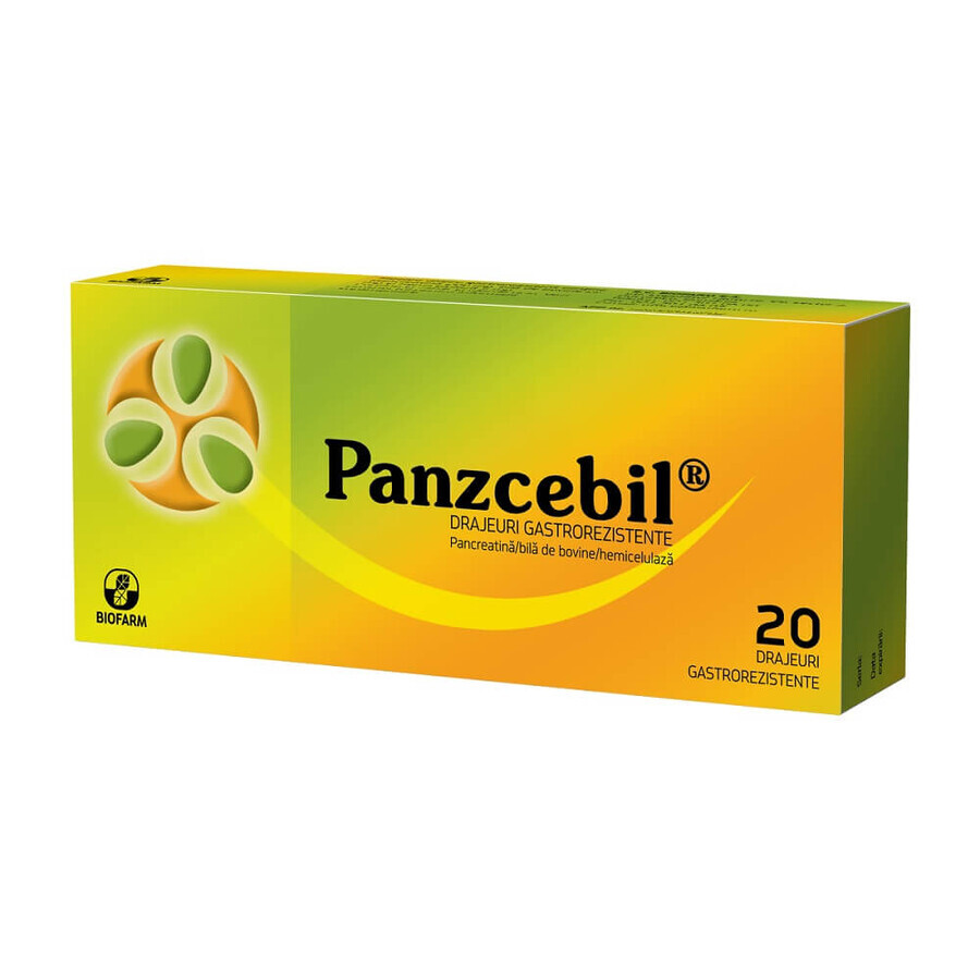 Panzcebil, 20 dragees, Biofarm