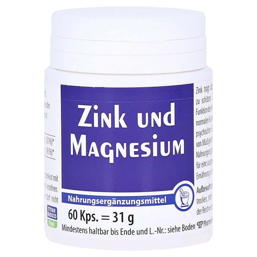 Zink- en magnesiumcapsules 60 Capsules