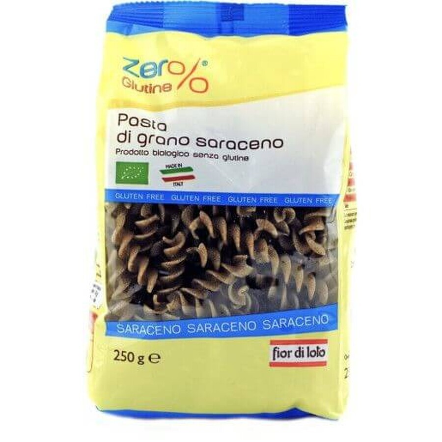 Paste Fusilli Eco din hrisca fara gluten, 250g, Fior di Loto