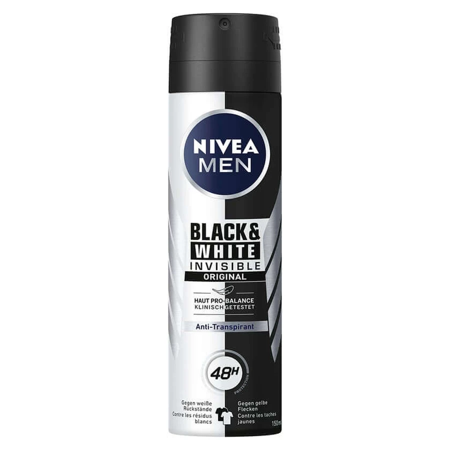 Nivea MEN Deo Spray invisibile black & wh 150 ml