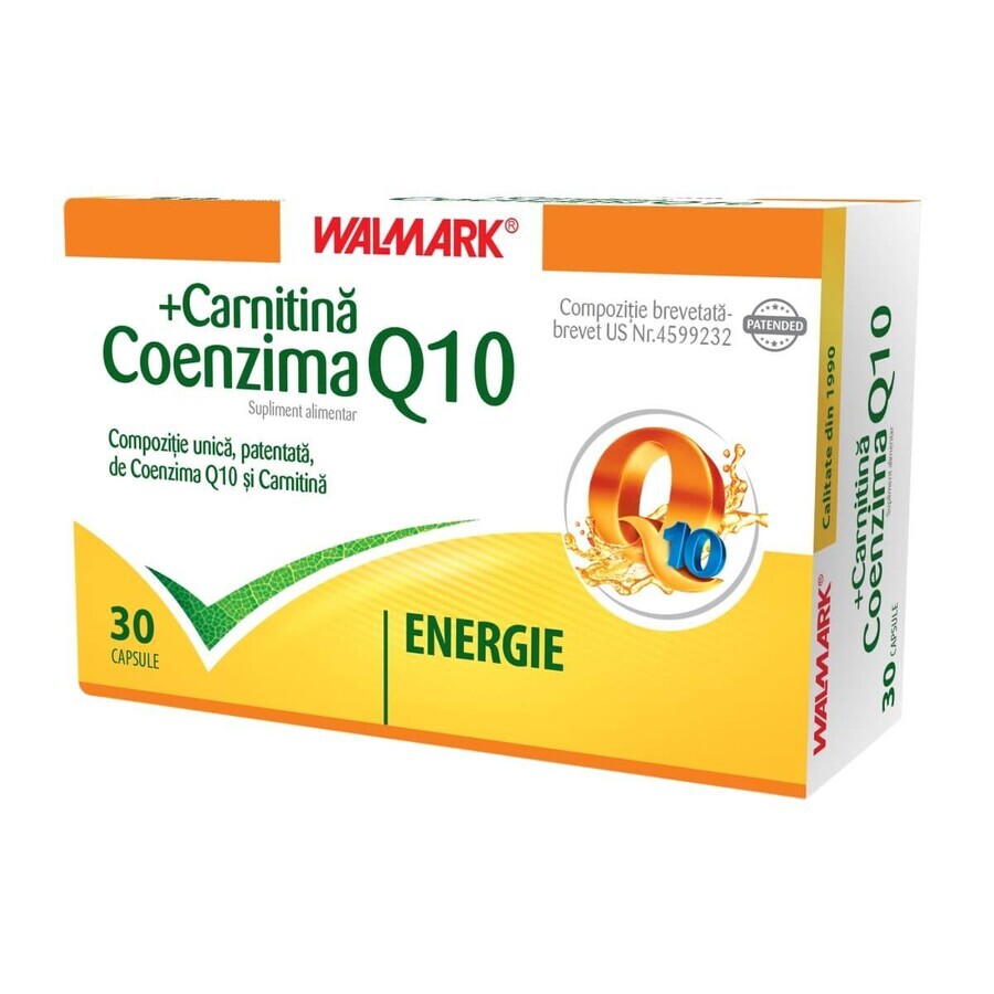 Coenzima Q10 + Carnitina, 30 cápsulas, Walmark