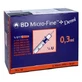 BD Micro-fine+ Insulinspr.0,3 ml U100 0, 100 buc.