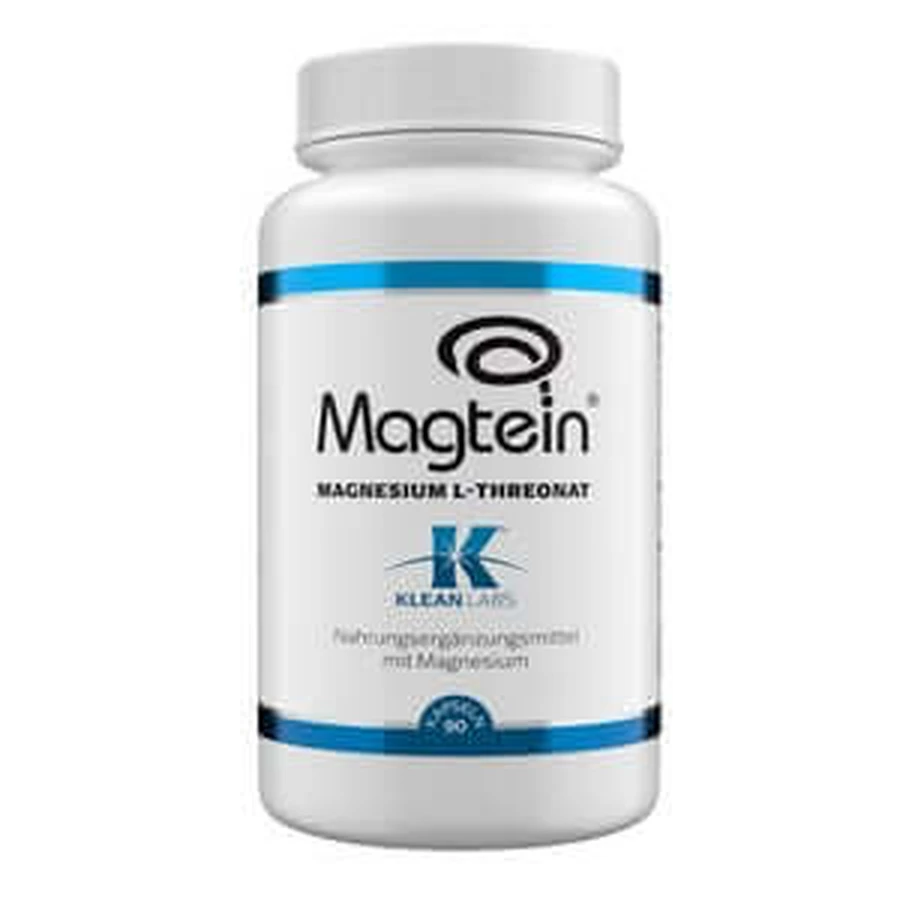 Magnésium L-thréonate Magtein Klean Labs Capsules 90 Capsules