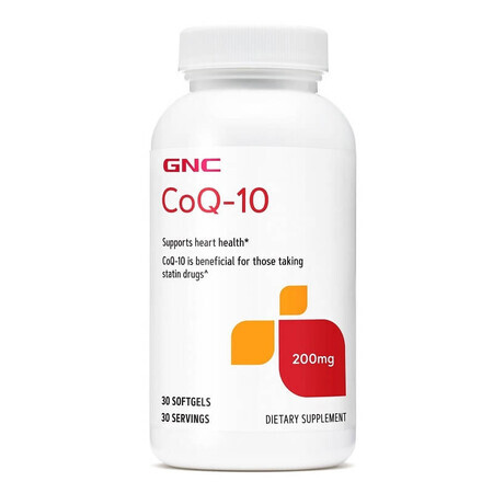 Coenzima Q-10 200 mg (708312), 30 cápsulas, GNC