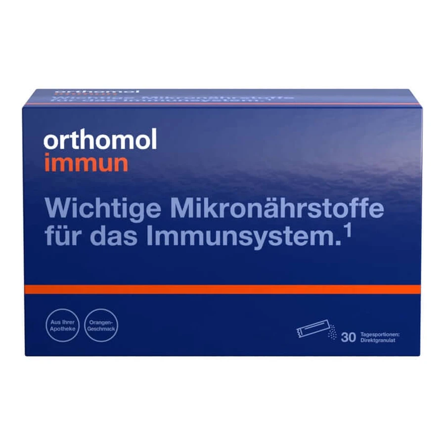 Orthomol Immuun Direct Granulaat Oranje 30 stuks.