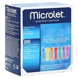 Lancetas Microlet 200 unid.