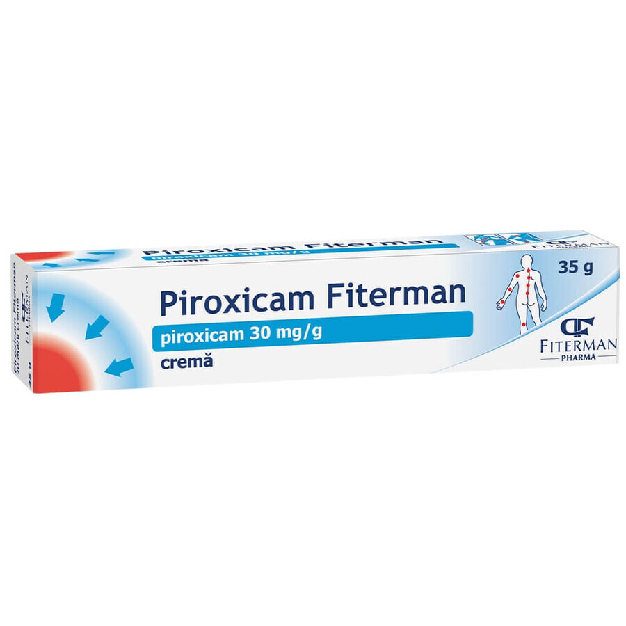 Piroxicam crème 30 mg/g, 35 g, Fiterman