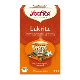 YOGI TEA, lemn dulce, ceai organic din plante și condimente 17X1,8 g