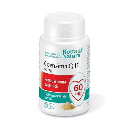 Coenzima Q10 60mg, 30 cápsulas, Rotta Natura