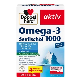 Double Heart Omega-3 Sea Fish Oil 1000 Capsule 120 Capsule
