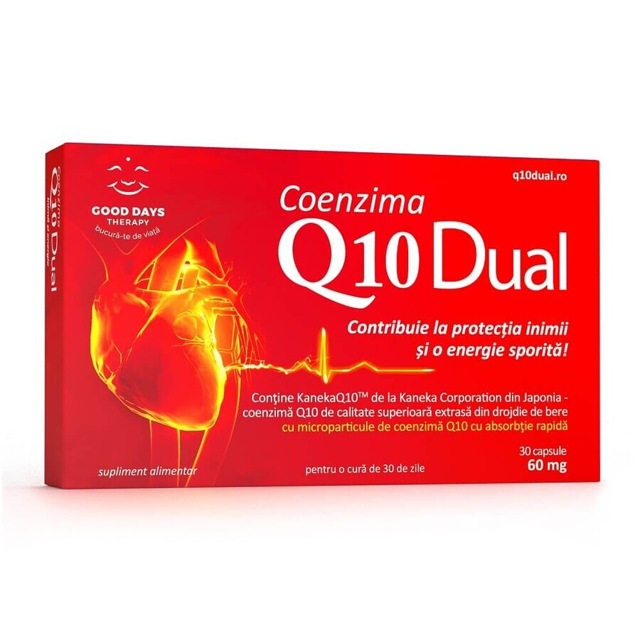 Coenzima Q10 Dual 60 mg, 30 cápsulas, Good Days Therapy comentarios