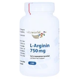 Arginina 750 mg cápsulas 100 unid.