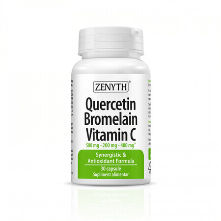 Quercetin Bromelain Vitamina C, 30 capsule, Zenyth