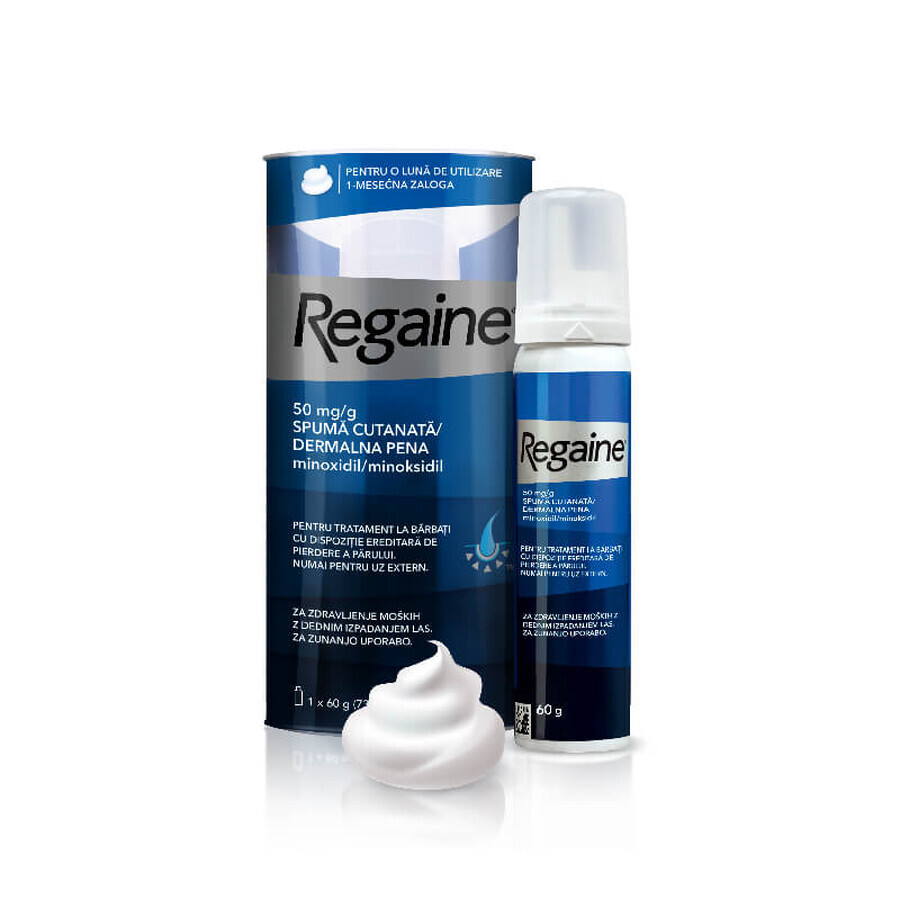 Regaine schiuma cutanea uomo, 60 g, Johnson & Johnson recensioni