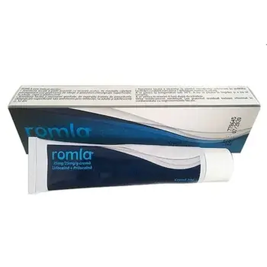 Romla crema con lidocaina e prilocaina 25 mg/25 mg/g, 30 g, Elantis Pharma