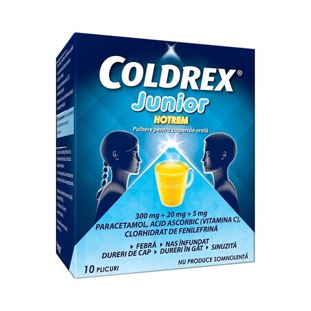 Coldrex Junior Hotrem, 10 bustine, Perrigo