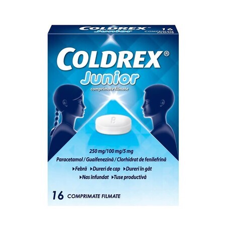 Coldrex Junior, 16 comprimidos, Perrigo