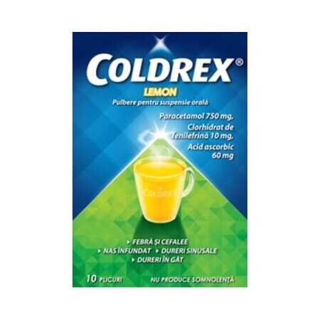 Coldrex Limone, 10 bustine, Perrigo