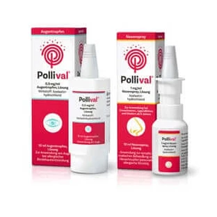 Set Pollival spray nazal + picături pentru ochi 1 set