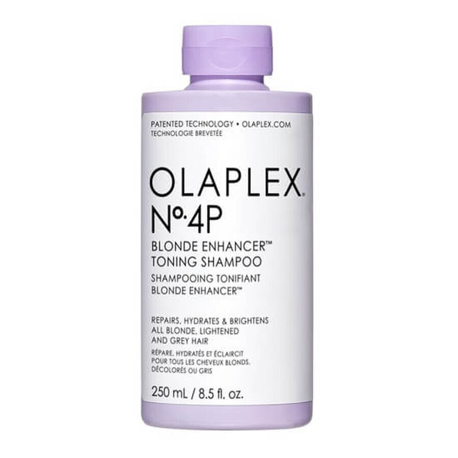 Sampon nuantator pentru par blond vopsit sau decolorat No. 4P Blonde Enhancer, 250 ml, Olaplex